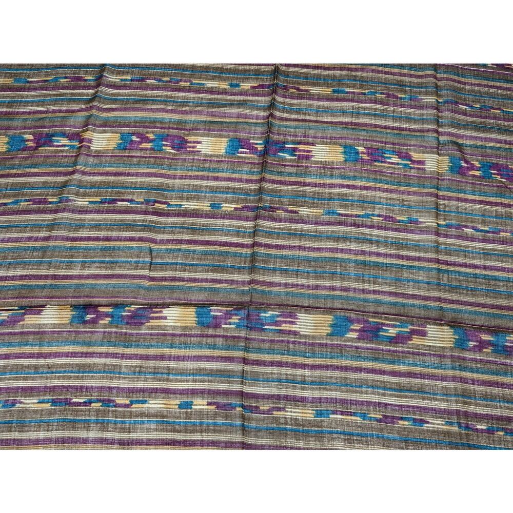 Albert Nipon Scarf Brown Southwestern Print Wool Square 42 x 43 - Picture 6 of 9